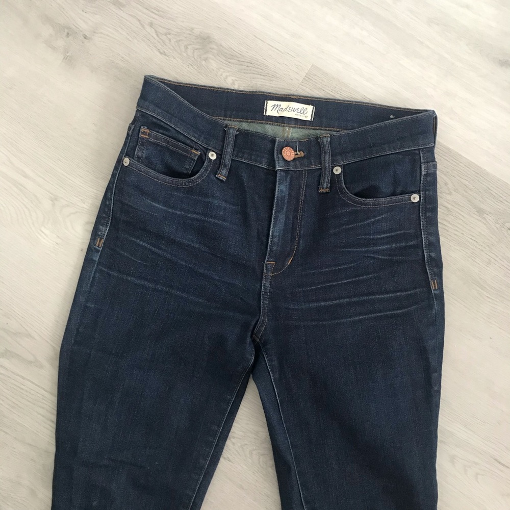 madewell high rider skinny 9” high waisted jeans